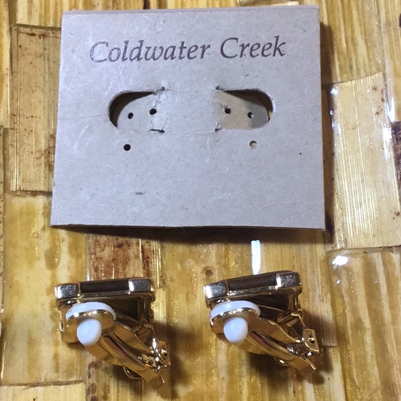 Coldwater Creek Tiger’s Eye clip on earrings - Picture 5 of 6